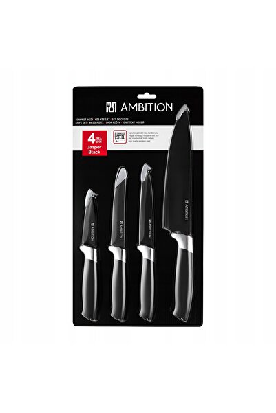 Ambition 42712 set de cuțite Jasper negru 4 piese ELE