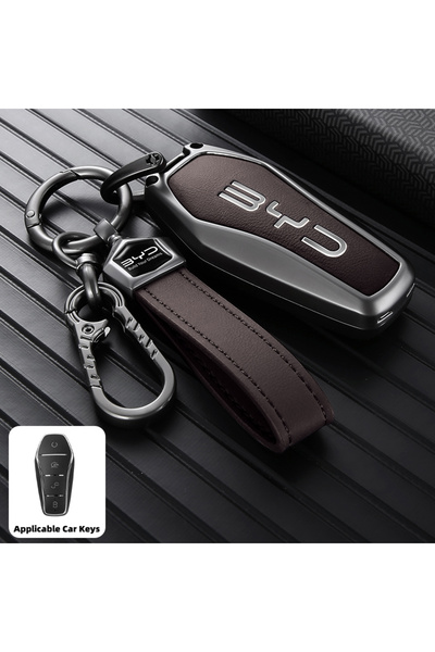Choice Type-B Brown Rope BYD Yuan Plus Key Case (2026 Model) – Complete Set o...