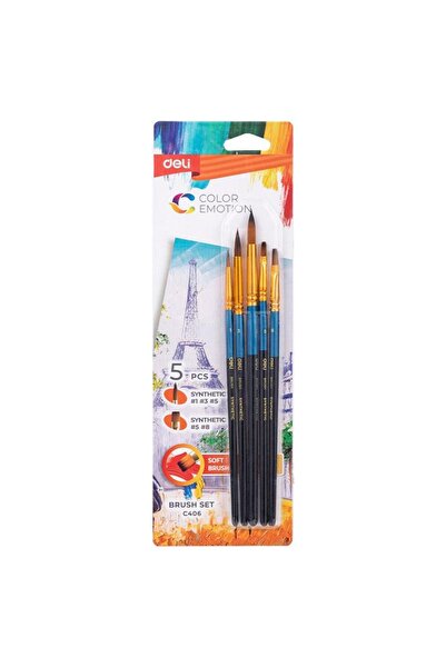 Deli SET OF 5 BRUSHES (NO. 1,3,5,5,8)