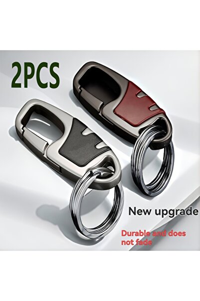 Choice Black Brown 2pcs Luxury Keychains | BUSINESS STYLE, Stainless Steel Du...