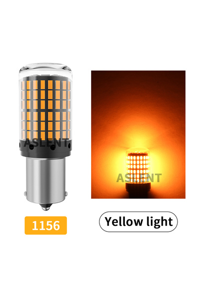 Choice مصباح 1156 P21W بلون كهرماني، قطعتان، 1156 BA15S P21W BAU15S PY21W T20...