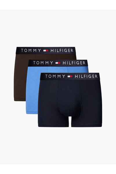 Tommy Hilfiger 3P TRUNK, 0X0 Siyah 3'lü Erkek Boxer