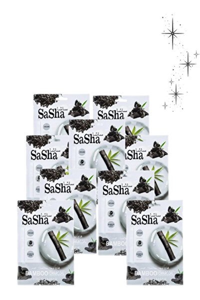 SASHA 9 قطع من قناع الفحم النباتي المنعش