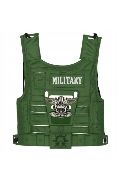 Ikonka Set militar uniformă vestă pușcă binoclu