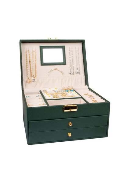 Generic 3-Tier Drawer Jewelry Storage Box 23*17*13.5CM