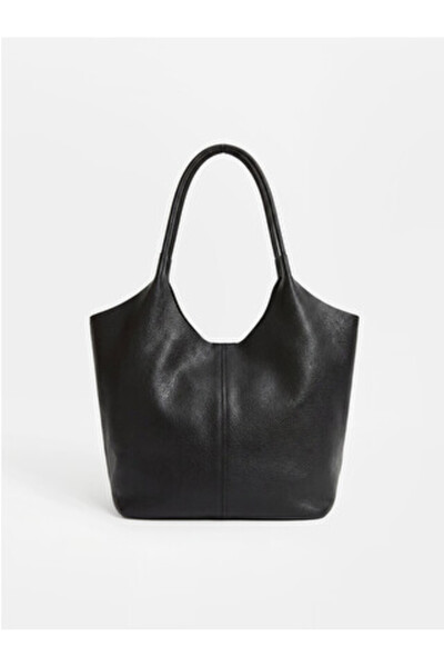 LC Waikiki Black Leather Look Women's Shoulder Bag