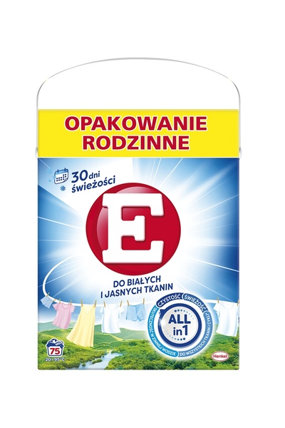 E'PIPHYSİS Detergent pudră E pentru rufe albe și deschise la culoare, 75 de s...