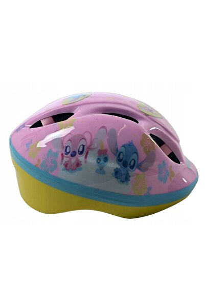 Volare Cască pentru bicicletă și trotinetă Stitch roz 3+ Disney ușoară și con...