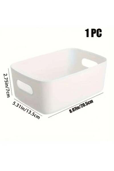 Generic Multi-Purpose Cosmetic Storage Basket,Storage Box With Handle, Plasti...