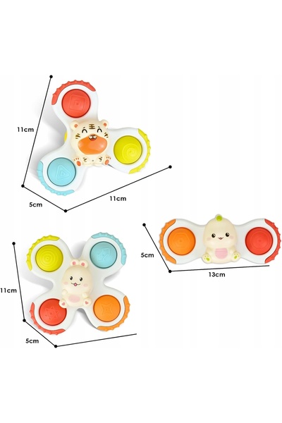 NO BRAND Fidget spinner cu ventuză, jucărie senzorială pentru copii
