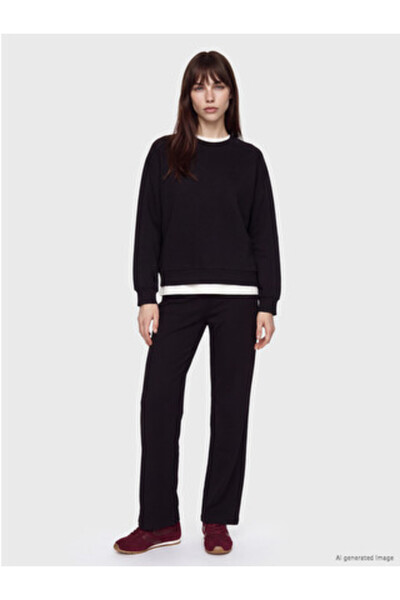 LC Waikiki Black Soft Touch Women's Sweatpants