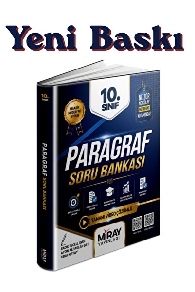 Miray Yayınları 10.Sınıf Paragraf Soru Bankası 2027 Yeni Baskı Maarif Modelin...