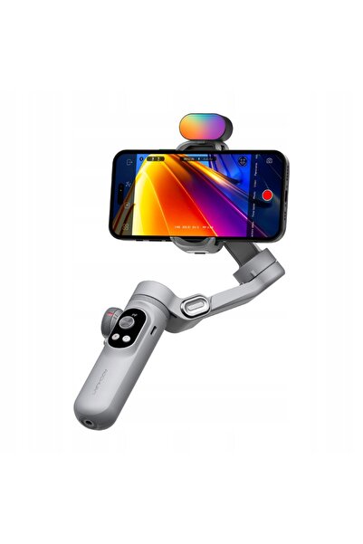 AOCHUAN Gimbal X Pro cu iluminare RGB (gri)