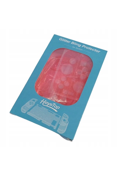 NO BRAND Husă pentru Nintendo Switch cu sclipici roșu