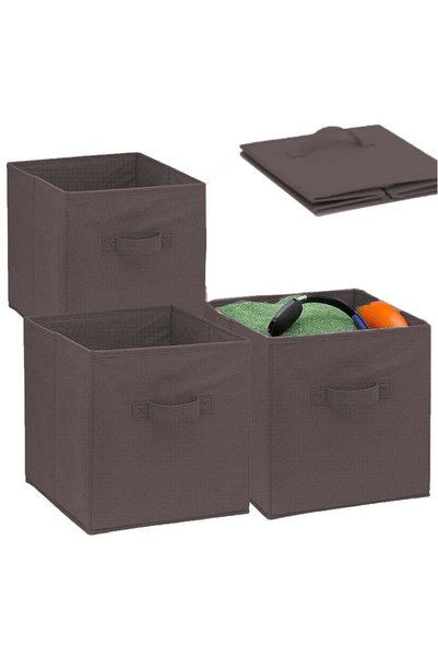 Generic 4PCS Storage Cubes Collapsible Storage Boxes with Handles Fabric Fold...