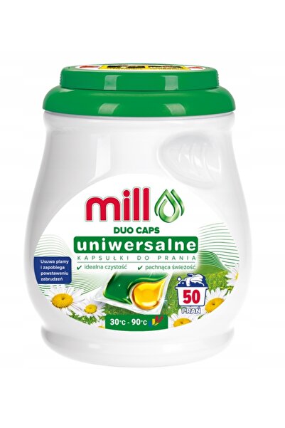Mill Capsule pentru spălarea hainelor colorate și albe Duo professional 50 bu...