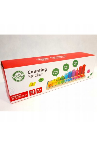 woopie Puzzle Educativ Numărare și Culori Montessori 56