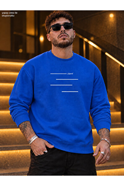 caddekombin Men's Minimal Striped / Graphic Printed Crew Neck Casual Regular ...