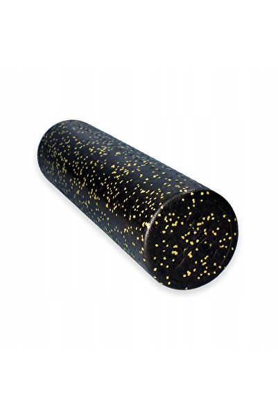 YellowSport Rolă de fitness mare, neagră, netedă, pentru exerciții, 60cm x 15cm