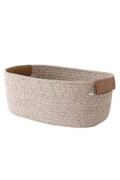 Generic Storage Basket, Storage Baskets for Shelves Organizer, Cotton Rope Ba...