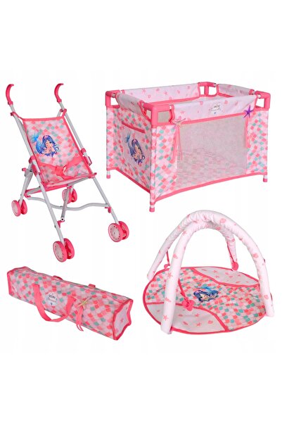 woopie Royal Lalka Bebeluș Sirenă Interactiv Set XXL Nanny 18 în 1 3+