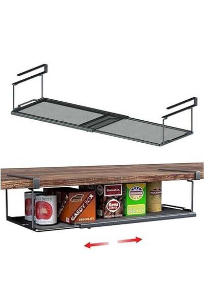 Generic Extendable Under Cabinet Storage Kitchen Metal Under Shelf Organizer ...