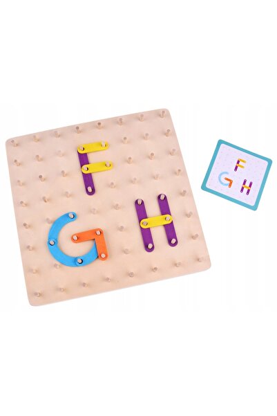 Jokomisiada Puzzle Montessori din lemn cu bețe colorate 5905258525167