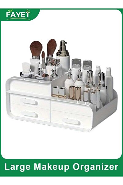 Generic Makeup Organizer with Drawers, Large Cosmetic Storage Box for Vanity ...