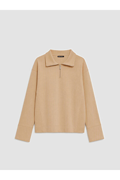 LC Waikiki Nevavm Lcw Modest Beige Interlock Plain Standard & Regular Women's...