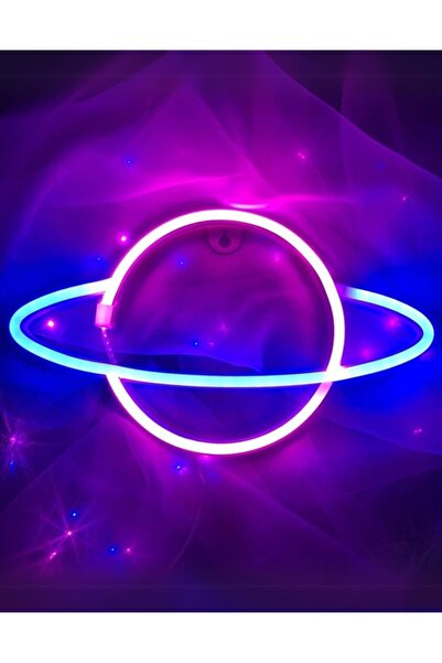 NO BRAND Lumină LED neon, decor de noapte cu planetă, decor de perete, Jupite...