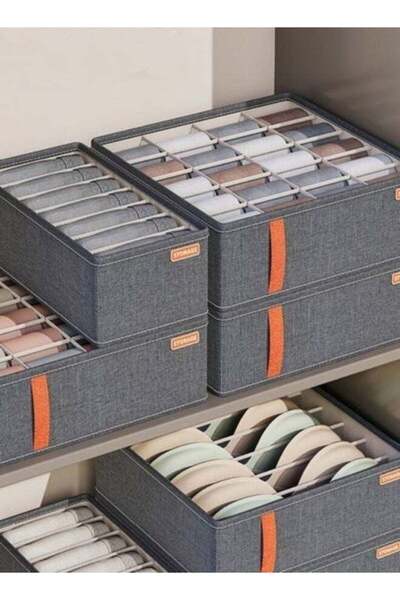 Generic Underwear Storage Box,Set Of 3 Foldable Divider Organizers,Closet Sto...