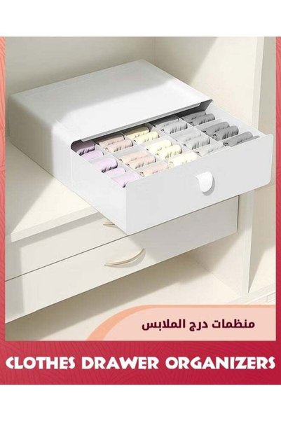 Generic Underwear Organizer Drawer,15 Cells Plastic Socks Drawer,Stackable Cl...