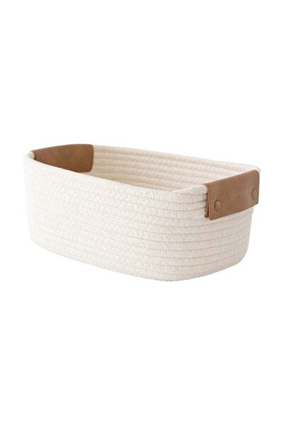 Generic Storage Basket, Storage Baskets for Shelves Organizer, Cotton Rope Ba...