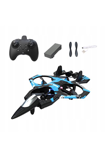 NO BRAND Model de avion telecomandat, dronă RC, pilot de vânătoare, LED, cadou