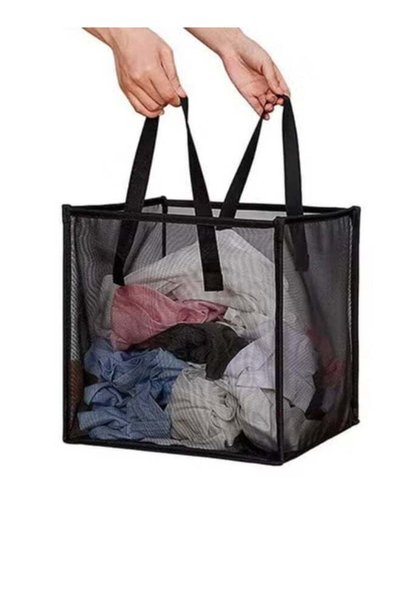 Generic Mesh Pop Up Laundry Basket, Collapsible Hamper with Durable Handles, ...