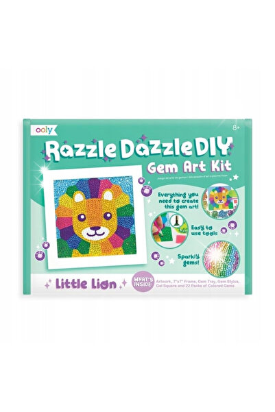 Ooly Kit de pictură cu diamante, model Leu, colorat