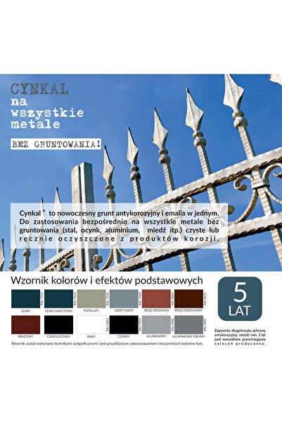 Malexim GRUNTOEMALIA VOPSELE ACRILICE CYNKAL 0,3L CIOCOLATĂ 8017 - M/CYN.CZE0.3