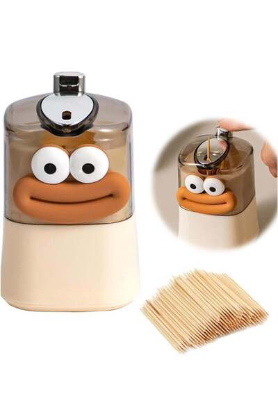 Generic Cute Automatic Pop-up Toothpick Holder Dispenser, Pop up Automatic Cu...