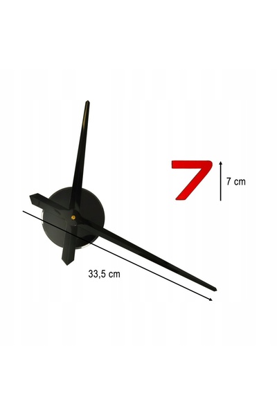 Ikonka Ceas de perete autoadeziv DIY, reglabil 80-90 cm, colorat, cu 12 numere