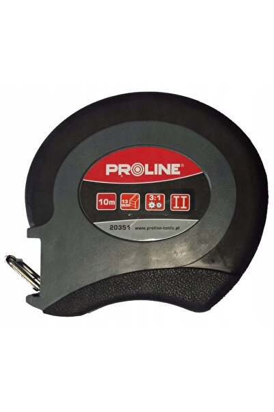 Proline Ruletă retractabilă din oțel, 10m x 13mm, instrument de măsurare pent...