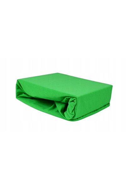 Mack Cearșaf de pat din jerseu cu elastic 220x200 verde închis