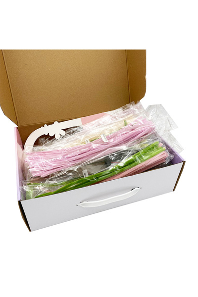 MADEJ Kit DIY pentru flori din sârmă, buchet de flori, distracție creativă