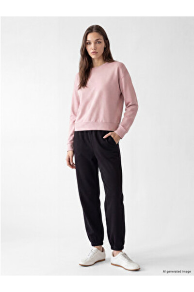 LC Waikiki Black Soft Touch Women's Jogger Sweatpants