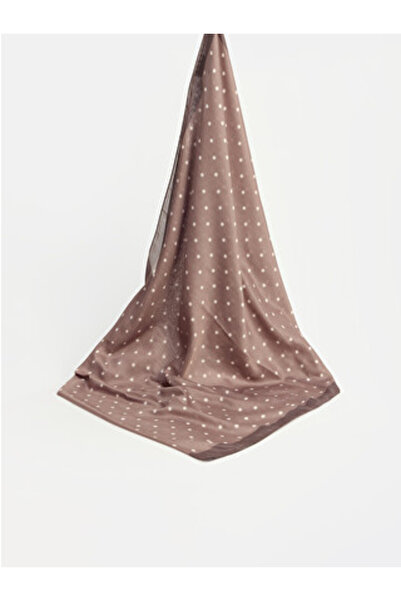 LC Waikiki Brown Polka Dot Women's Shawl