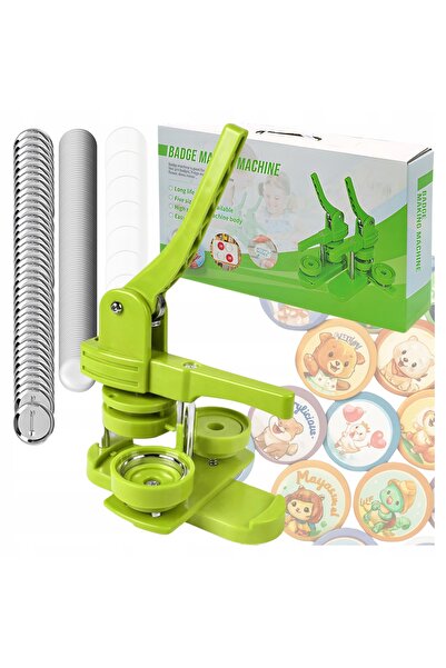 NO BRAND MAȘINĂ DE FABRICAT INSIGNE 58mm 400 bucăți PRESĂ PENTRU INSIGNE KIT ...
