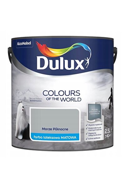 DULUX Culorile Lumii vopsea lavabilă pentru pereți Marea de Nord mată 2,5L