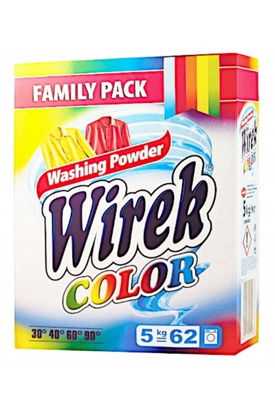 Wirek Detergent pudră pentru haine colorate 5kg eficient 62 spălări sigur pen...