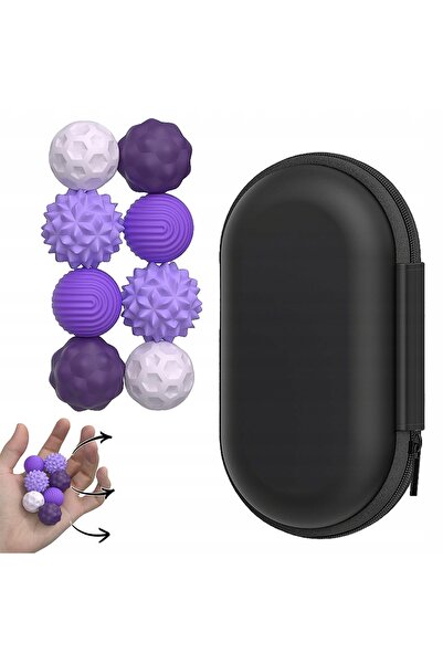 Luxma Bile magnetice senzoriale antistres cu husă ADHD ASD SI, 8 bucăți, violet