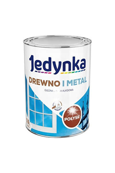 Jedynka Email alchidic pentru lemn și metal Nuc Mediu 0,9L - 5EMAL.ORŚ0.9