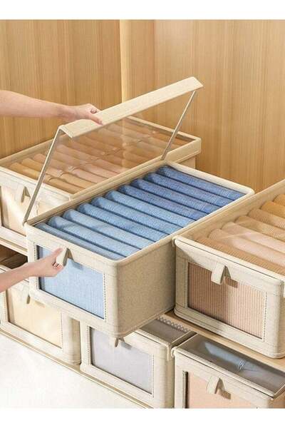 Generic Set of 2 Wardrobe Storage Organiser, Foldable Closet Clothes Organise...